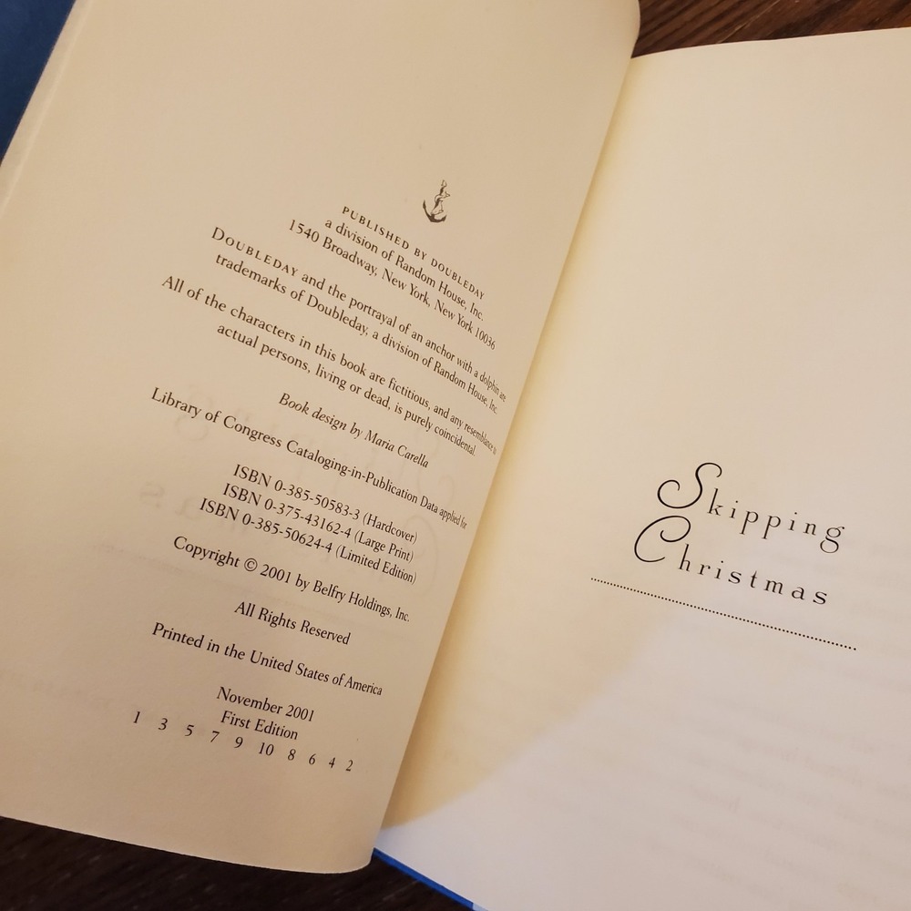 Skipping Christmas by Grisham, John Hardcover Fiction Novel, FIRST EDITION - NEW - Picture 8 of 14